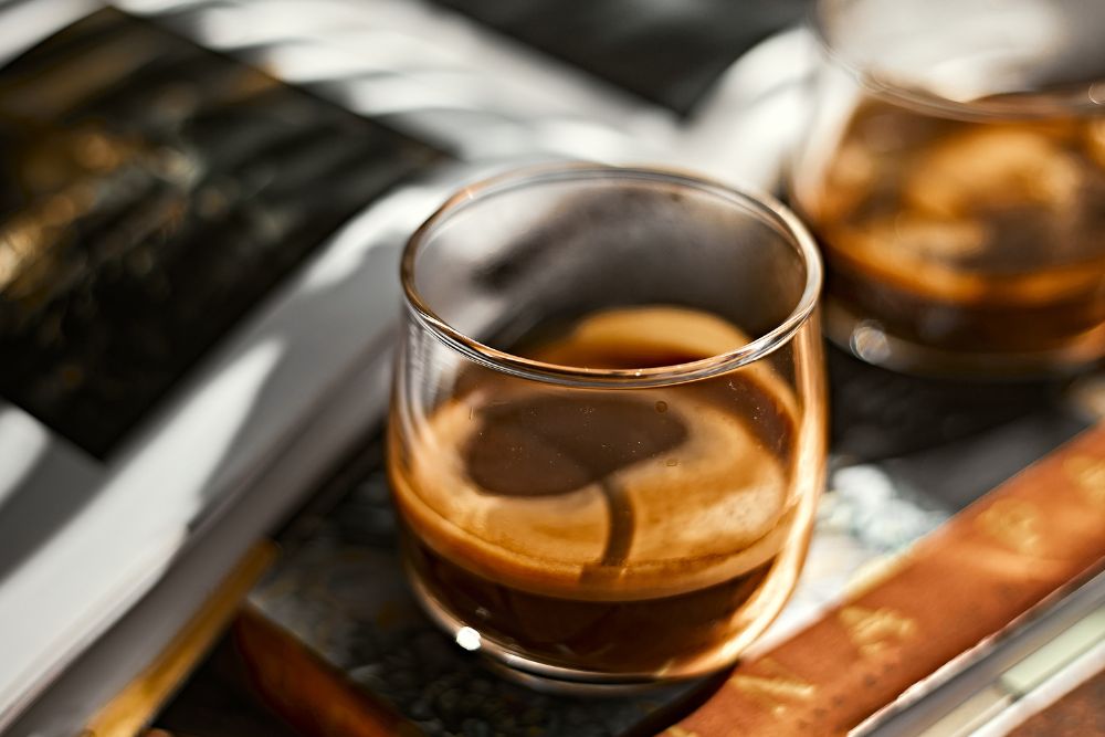 ช็อตกาแฟเอสเปรสโซ่เข้มข้น