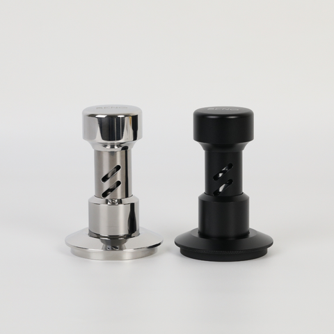 BENO STRIKE TAMPER 58.5MM แทมป์เปอร์กดกาแฟ ดีดกลับอัตโนมัติ ตั้งแรงกดได้ 25-35 ปอนด์ ฐานท้องลายคลื่น ripple base