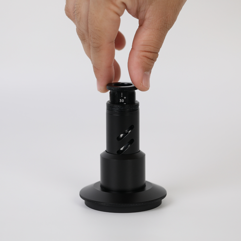 BENO STRIKE TAMPER 58.5MM แทมป์เปอร์กดกาแฟ ดีดกลับอัตโนมัติ ตั้งแรงกดได้ 25-35 ปอนด์ ฐานท้องลายคลื่น ripple base