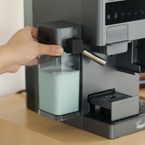 Oggi Rubik เครื่องชงกาแฟอัตโนมัติ 4 in1 มีเครื่องบดในตัว 20บาร์ ชงเมล็ดสด/แคปซูล Nespresso DolceGusto ตีฟองนมอัตโนมัติ