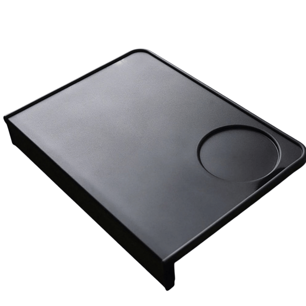 Coffee Tamping Mat Rubber Silicone แบบเข้ามุมโต๊ะ และแบบเรียบสี่เหลี่ยม