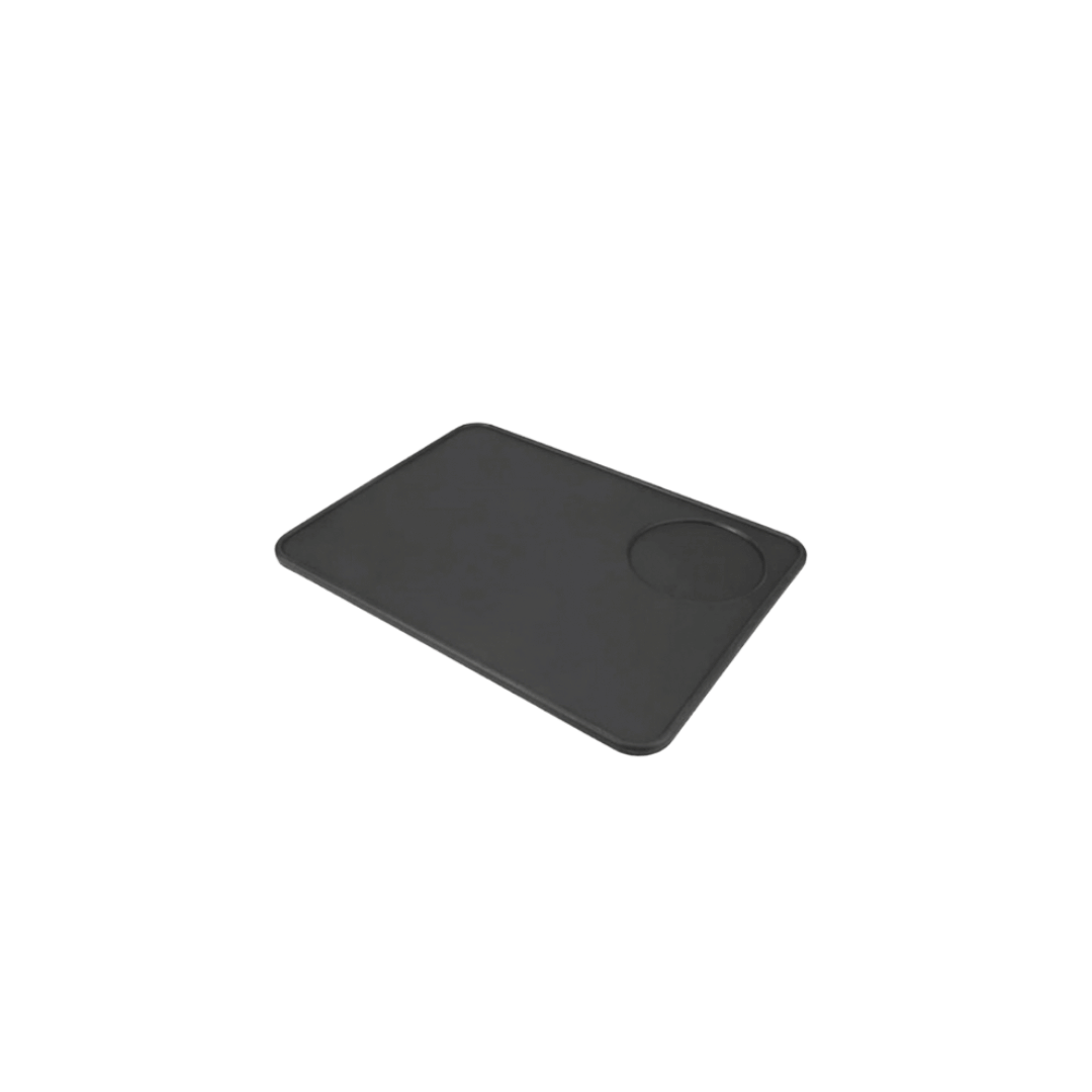 Coffee Tamping Mat Rubber Silicone แบบเข้ามุมโต๊ะ และแบบเรียบสี่เหลี่ยม