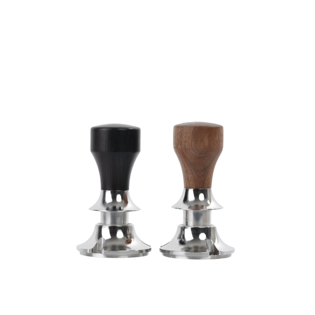 Vintage Spring Tamper แทมป์เปอร์กดกาแฟแบบสปริงด้ามไม้วอลนัทและไม้อาฟริกา